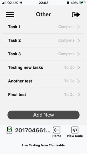 PlanSmash — task list screen